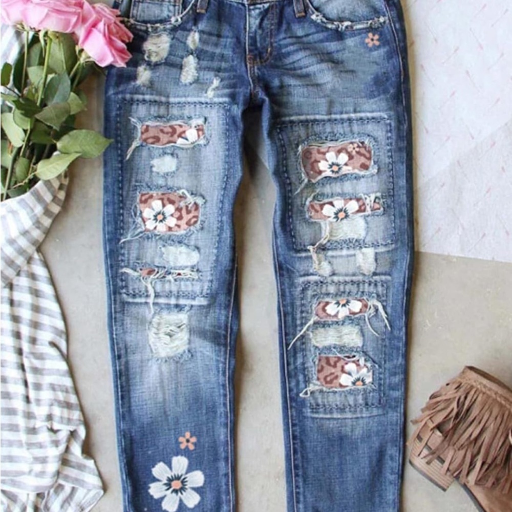 Jeans, stretch fabric, super cute and comfortable